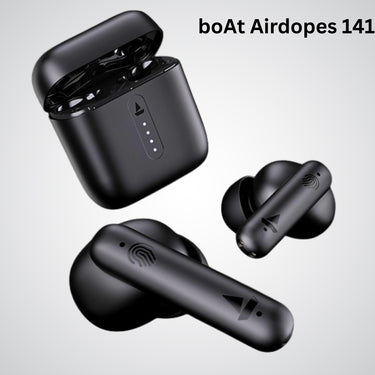 boAt Airdopes 141 Bluetooth TWS Earbuds – 42H Playtime, ENx Tech, Low Latency, Fast Charge, IPX4, Mic